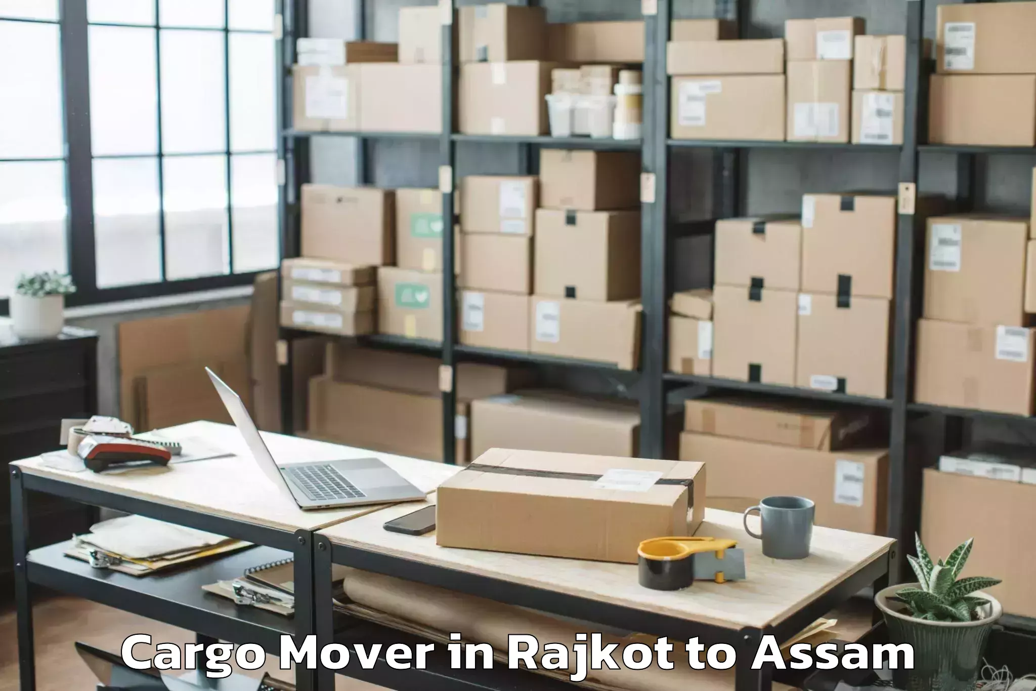 Book Rajkot to Namrup Cargo Mover Online